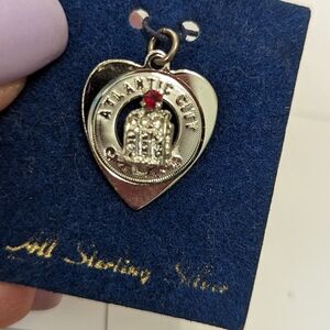 Atlantic City silver charm. Never worn!